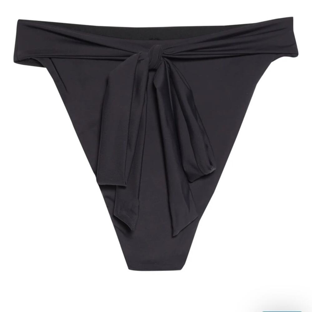 Good American 10 Ways to Wear Bikini Bottoms sz 1 Black